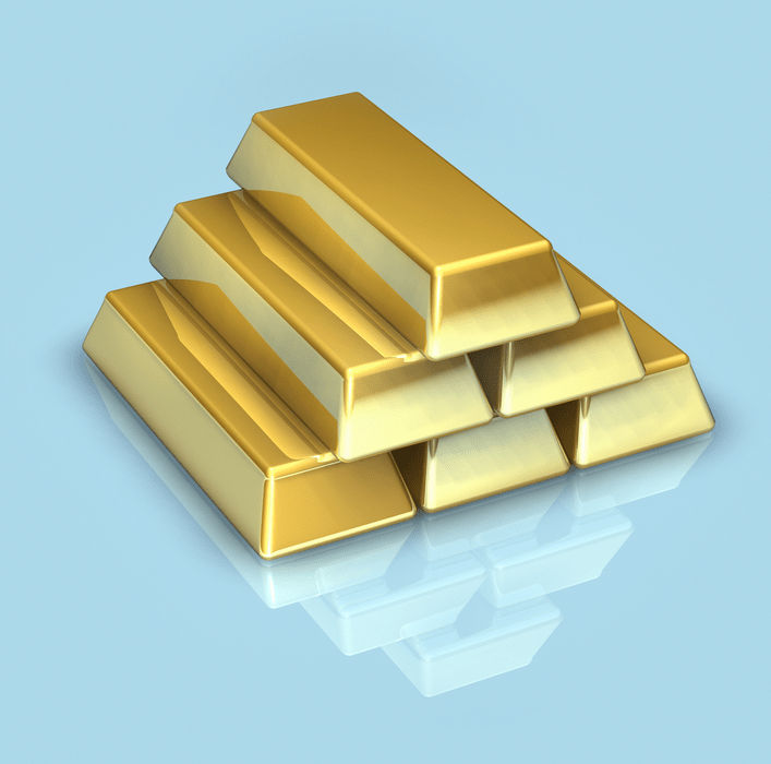 złoto w sztabkach
